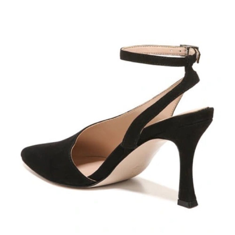 27 EDIT NATURALIZER Adelice Half D'orsay Pump In Black Suede - Picture 7 of 8